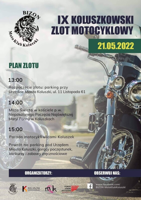 Plakat IX Koluszkowski Zlot Motocyklowy