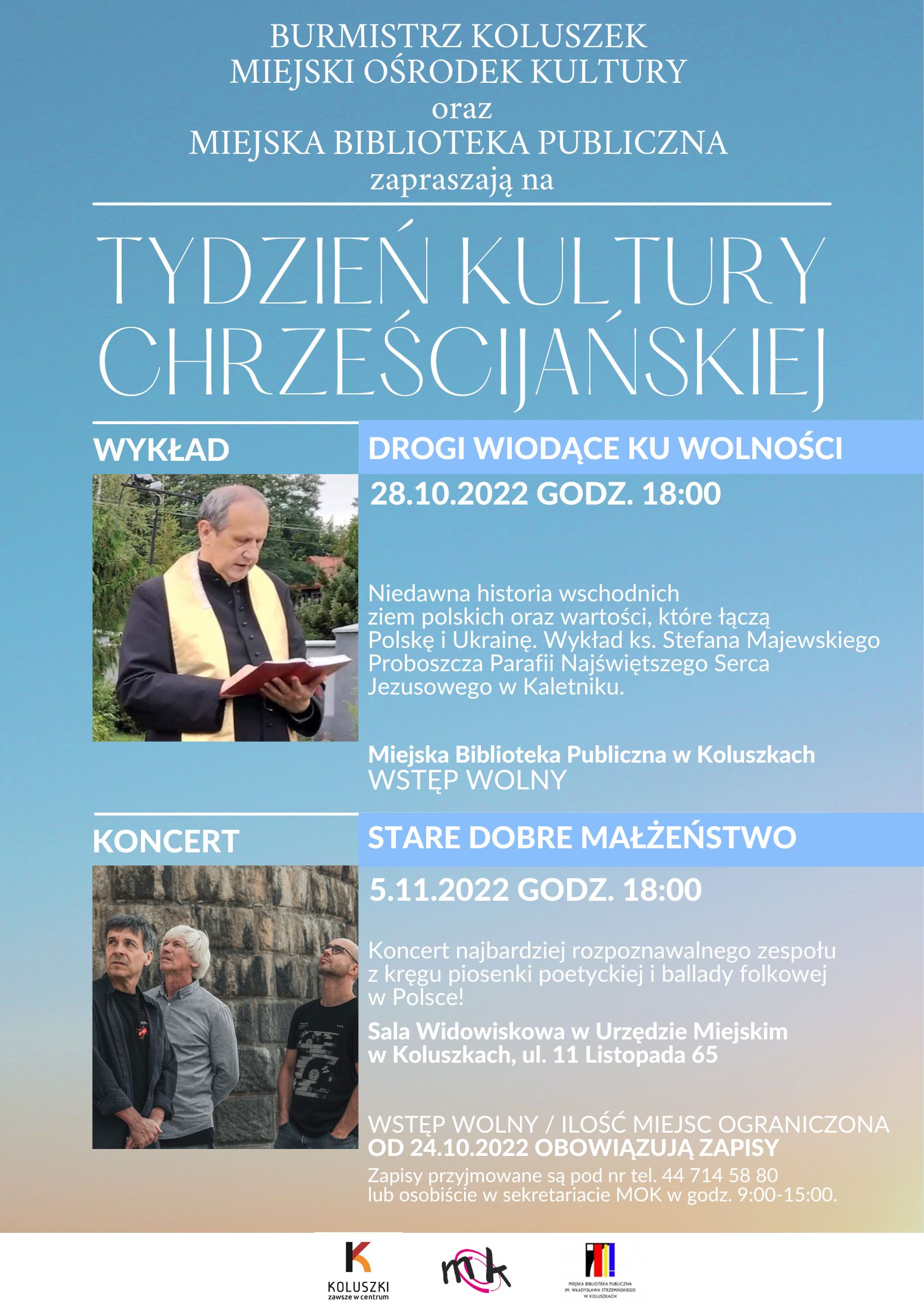 Plakat Tygodnia Kultury Chrześcijańskiej 2022