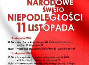 Zaproszenie na Uroczyste Obchody Narodowego Święta Niepodległości 2018