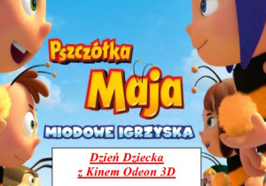 Zaproszenie na bezpłatny seans filmu: "Pszczółka Maja Miodowe Igrzyska w Kinie Odeon 3D w Koluszkach