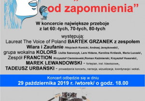 Zaproszenie do udziału w koncercie pn. Ocalić od zapomnienia