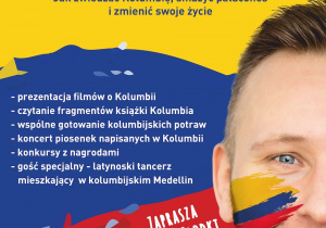 Zaproszenie na multimedialny spektakl podróżniczy pt. "KOLUMBIA" w wykonaniu Tomasza Słodkiego