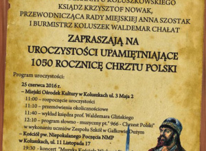 Zaproszenie na 1050 Rocznicę Chrztu Polski