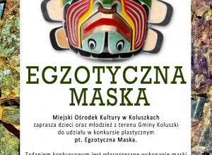 Konkurs plastyczny pt. „Egzotyczna maska”