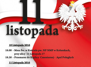 Zapraszamy na Uroczyste Obchody Narodowego Święta Niepodległości 2016