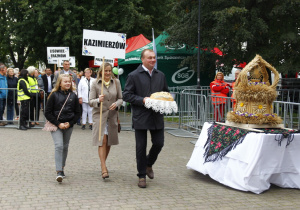 Zdjęcie przedstawicieli sołctw Gminy Koluszki przed złożeniem darów władzom Gminy