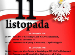 Zapraszamy na Uroczyste Obchody Narodowego Święta Niepodległości 2017